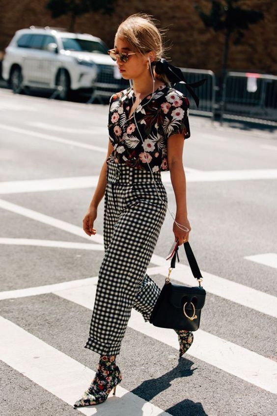 Mixing prints and patterns is not only acceptable — it's supremely  on-trend.