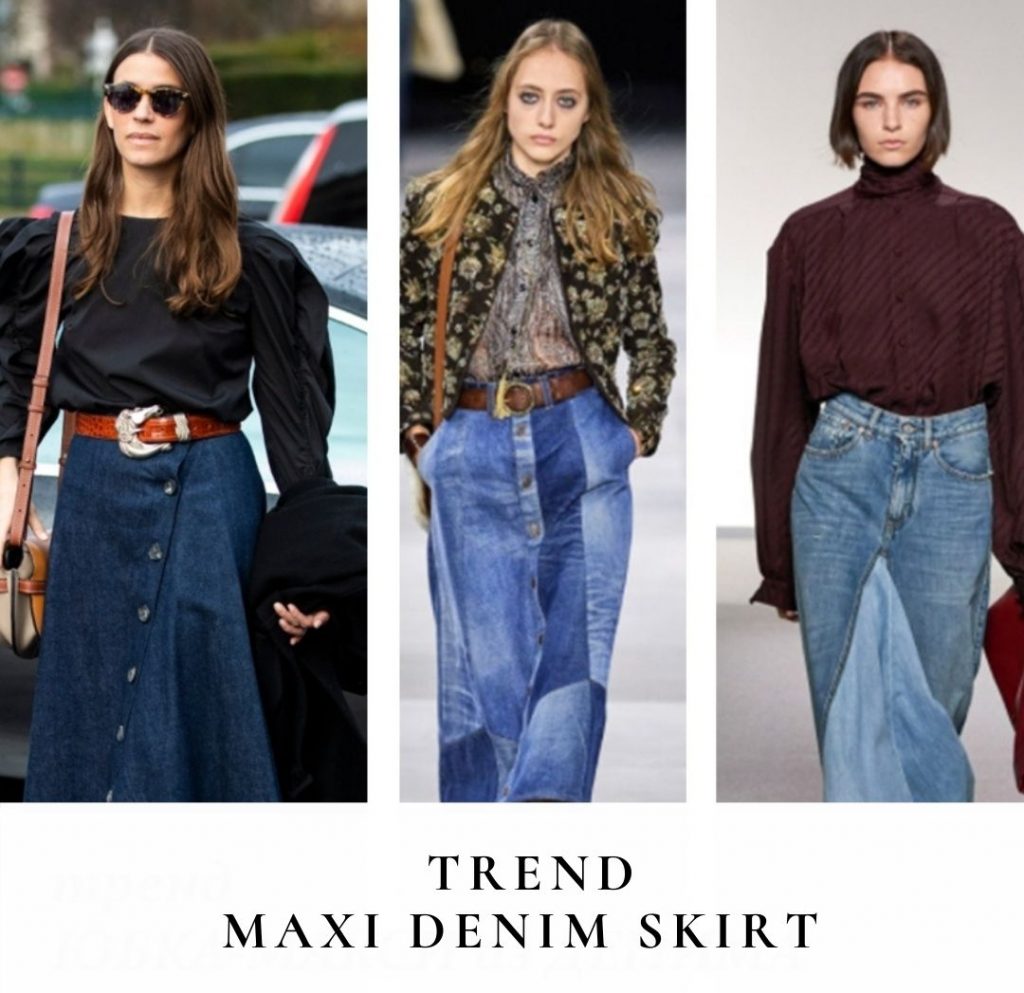 Denim skirt 2025 trend 2020