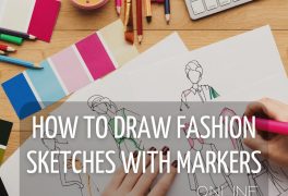 Express course How to draw fashion sketches with markers