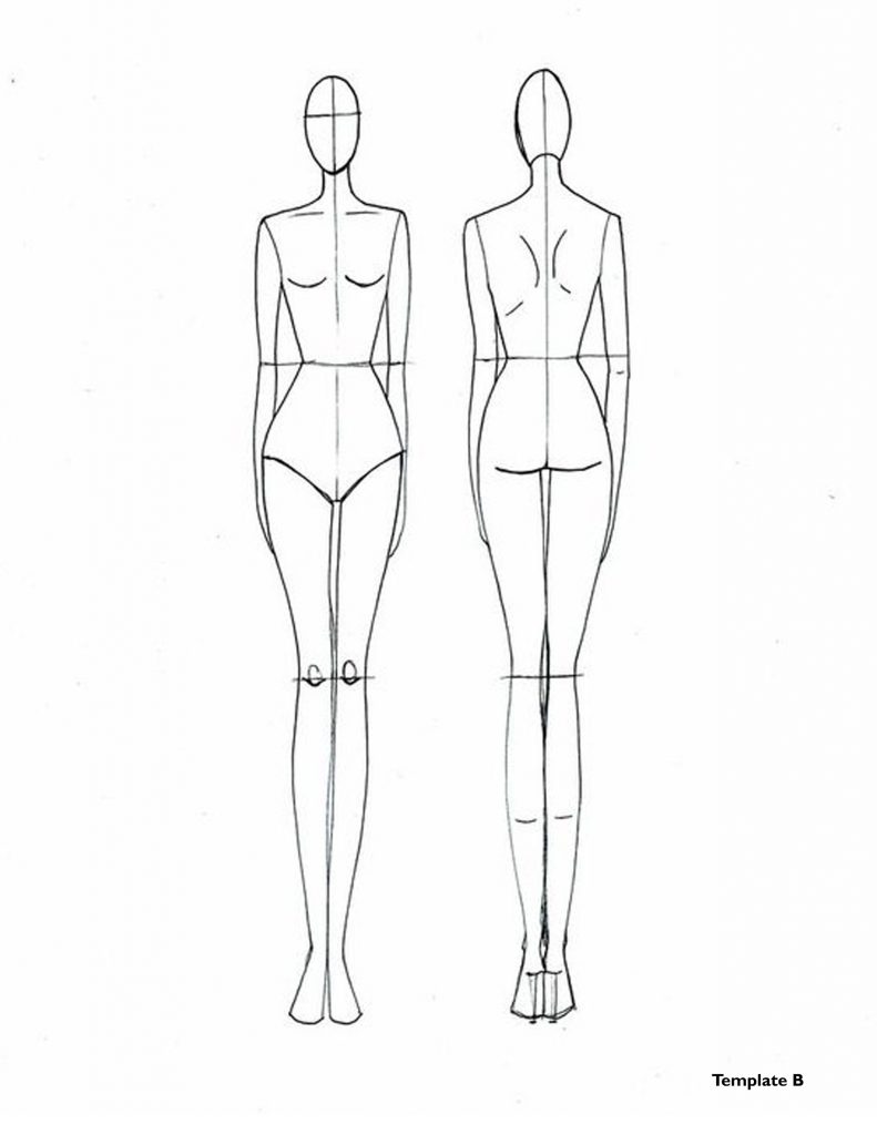 How to draw a body for fashion designing sale