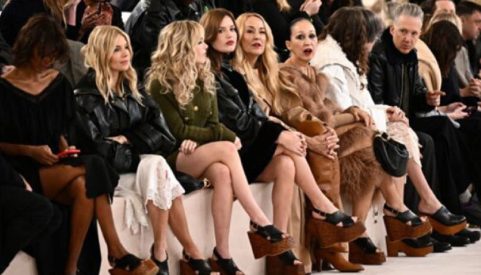 Sienna Miller, Liya Kebede, Kirian Shipki, Pat Cleveland and several other influencers came to the Chloé show wearing matching shoes - and sat next to each other in the front row. This team of "brown wedges" could not help but become the object of memes. However, joking aside, many sent these impressive platform sandals (called Maxime) to wish lists.