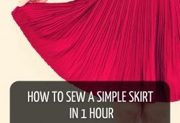 HOW TO SEW A SIMPLE SKIRT IN 1 HOUR